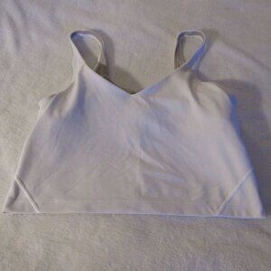 Lululemon White Tank/Bra Size 8